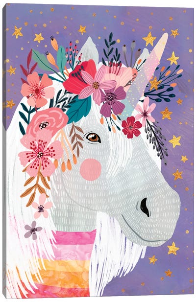 Unicorn II Canvas Art Print - Mia Charro