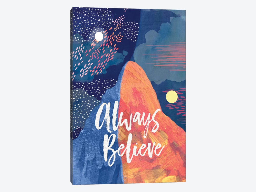 Always Believe by Mia Charro 1-piece Canvas Wall Art