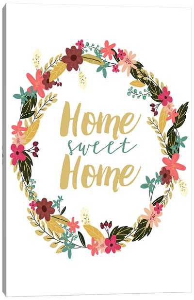 Home Sweet Home Canvas Art Print - Bohemian Flair 