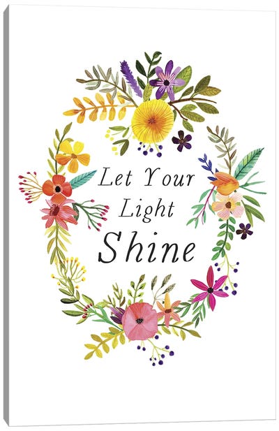 Let Your Light Shine Canvas Art Print - Mia Charro