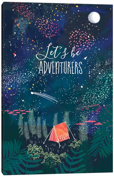 Let´s Be Adventurers I Canvas Art Print - Adventure Art