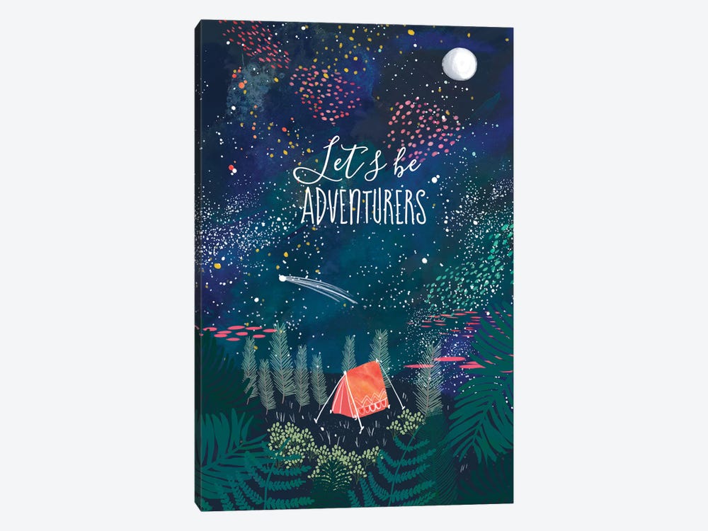 Let´s Be Adventurers I by Mia Charro 1-piece Canvas Print
