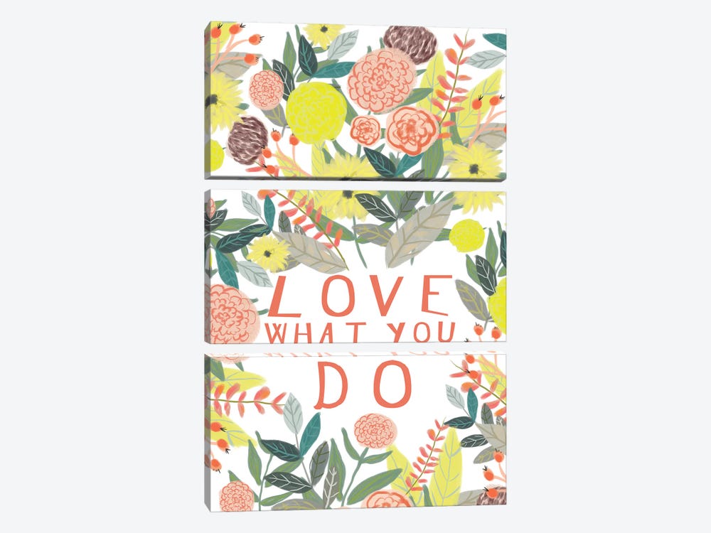 Love What You Do by Mia Charro 3-piece Canvas Art Print