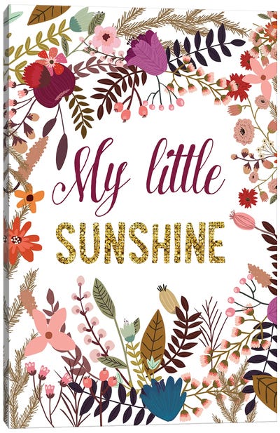 My Little Sunshine Canvas Art Print - Mia Charro