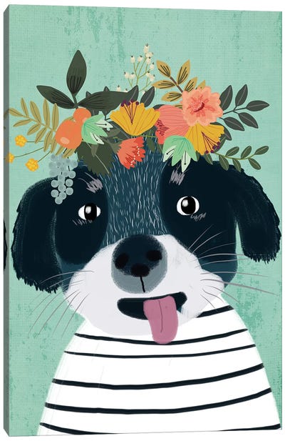 Puppy Canvas Art Print - Mia Charro