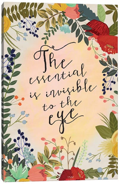The Essential Is… Canvas Art Print - Mia Charro