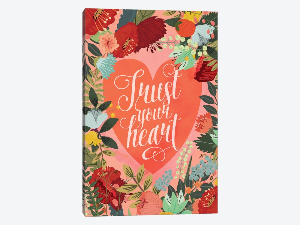 Trust Your Heart by Mia Charro 1-piece Canvas Art Print