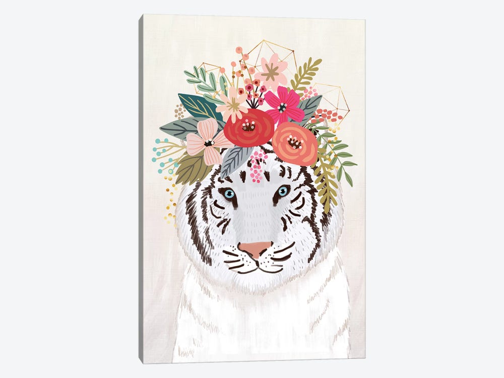 White Tiger by Mia Charro 1-piece Canvas Print