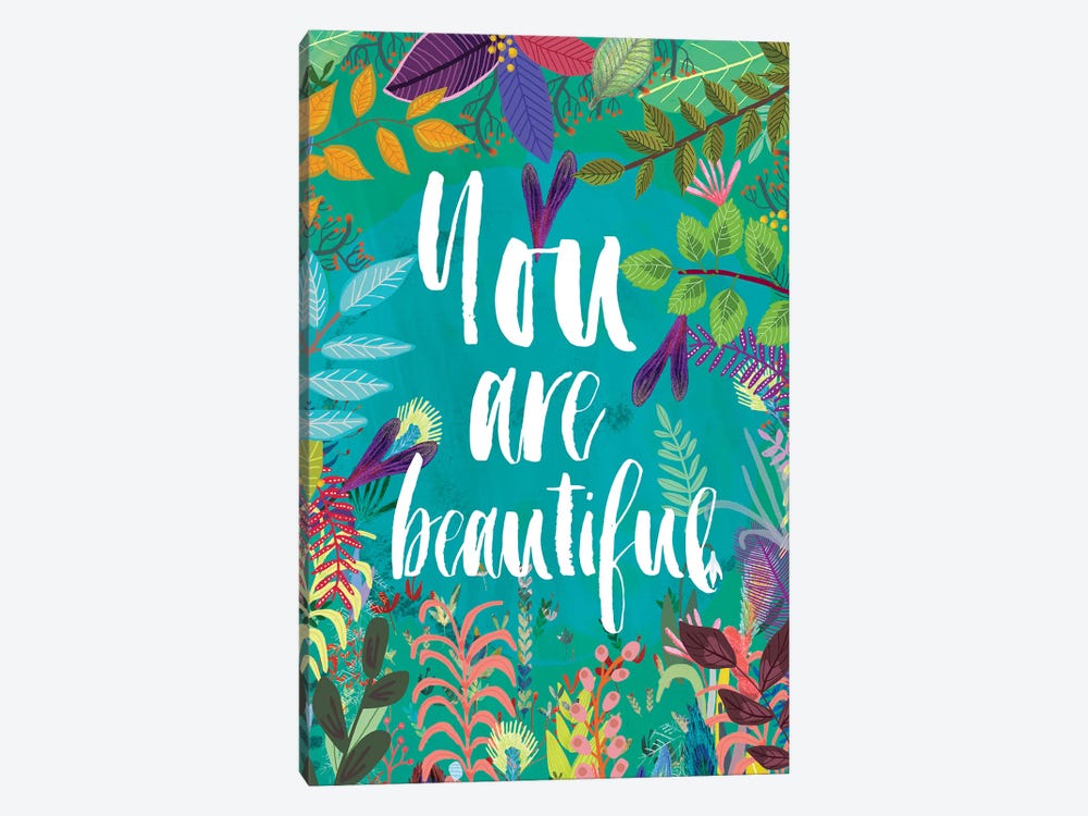 You Are Beautiful by Mia Charro 1-piece Canvas Print
