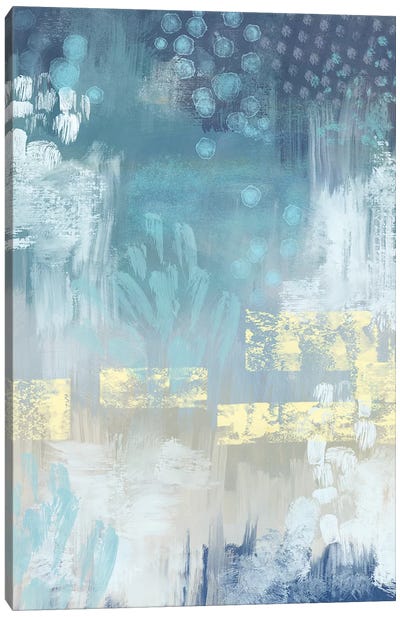 Abstract Blue Canvas Art Print - Mia Charro
