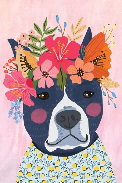 Blue Puppy by Mia Charro canvas print