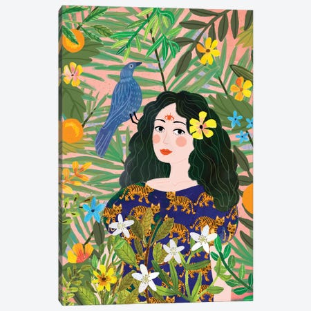 Boho Lady Canvas Print #MIO69} by Mia Charro Canvas Art Print