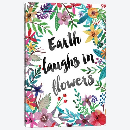Earth Laughs In Flowers I Canvas Print #MIO71} by Mia Charro Canvas Artwork