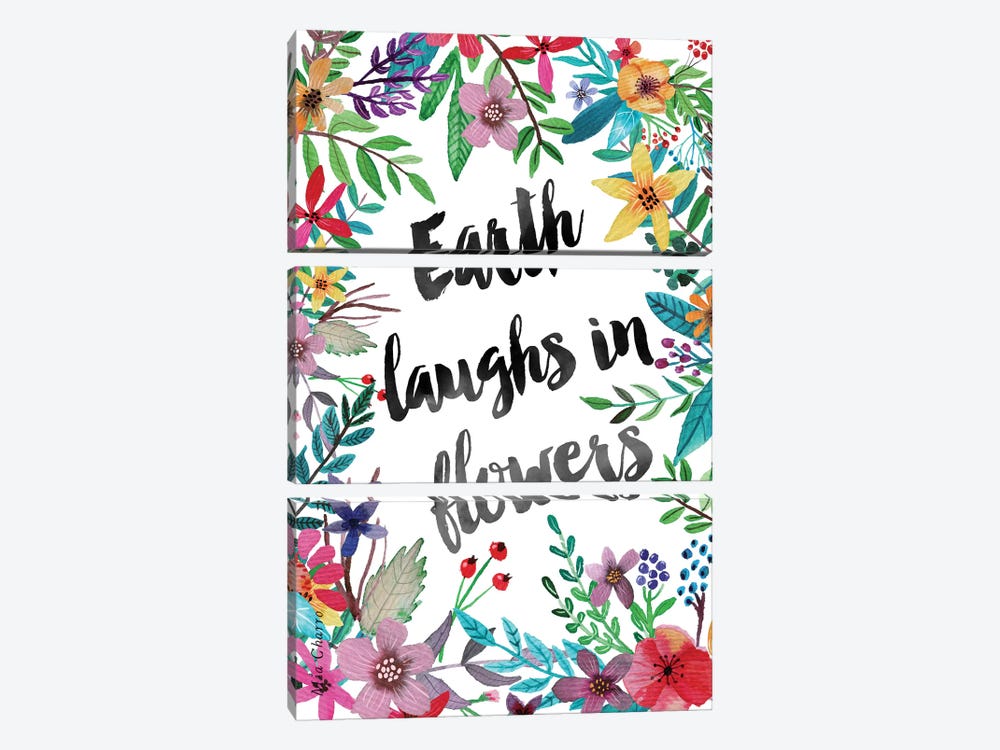 Earth Laughs In Flowers I by Mia Charro 3-piece Canvas Art