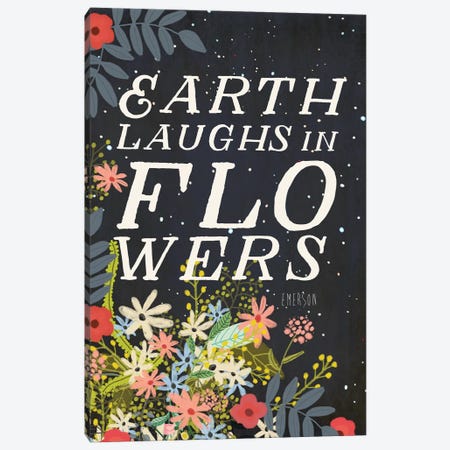 Earth Laughs In Flowers II Canvas Print #MIO72} by Mia Charro Canvas Wall Art