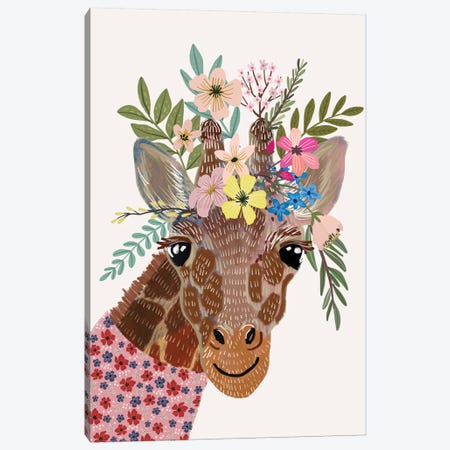 Giraffe Canvas Print #MIO75} by Mia Charro Art Print
