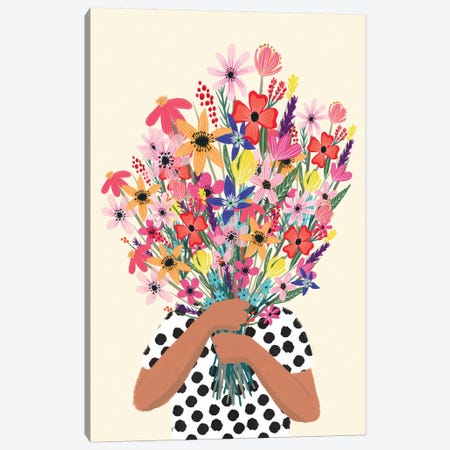 Give U Flowers Canvas Print #MIO76} by Mia Charro Canvas Art Print