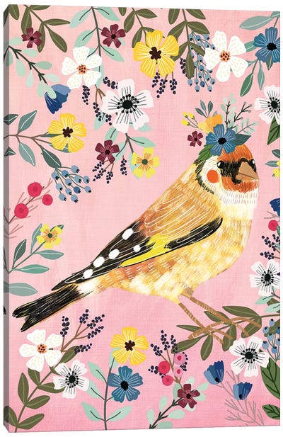 Goldfinch Canvas Art Print - Mia Charro