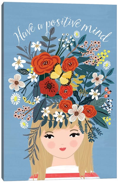 Happy Thoughts Canvas Art Print - Jordy Blue