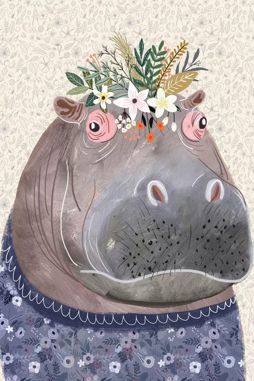 Hippo by Mia Charro wall art