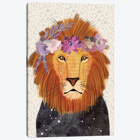Lion Canvas Print #MIO83} by Mia Charro Canvas Print