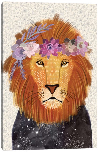 Lion Canvas Art Print - Mia Charro