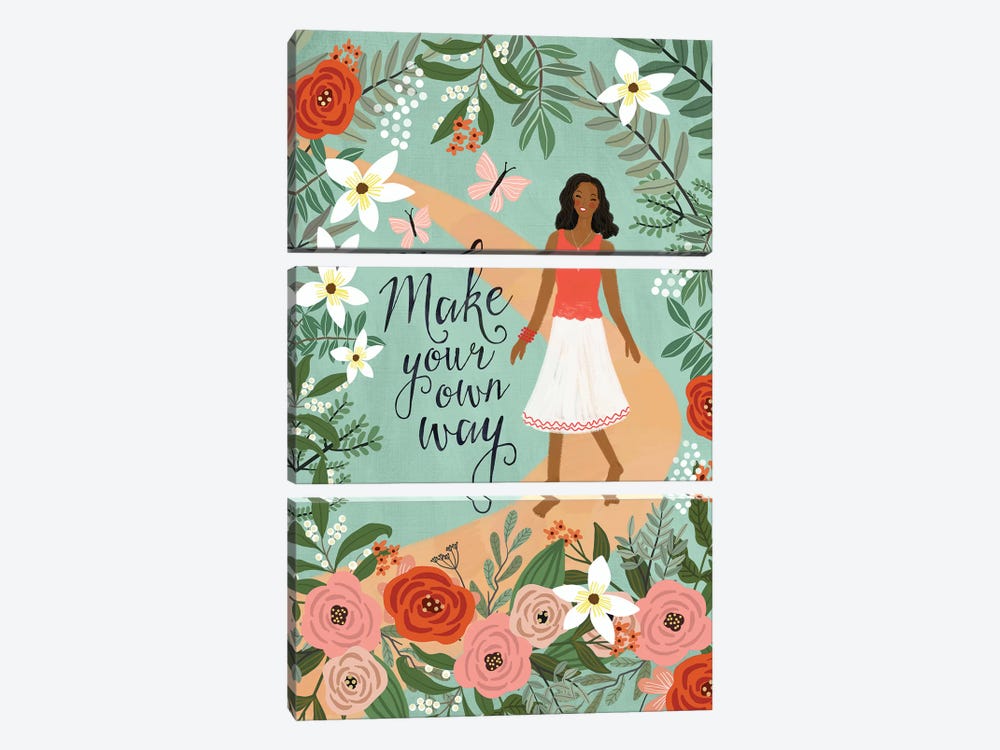 Make Your Own Way by Mia Charro 3-piece Canvas Wall Art