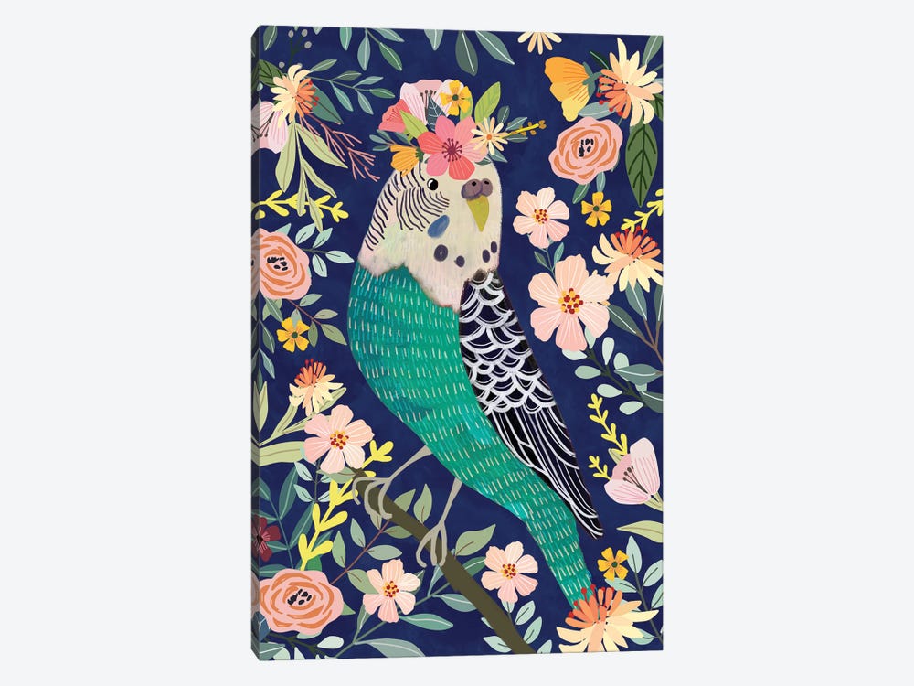 Parakeet by Mia Charro 1-piece Canvas Print