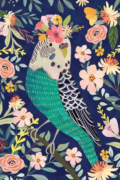 Indigo: Parakeet by Mia Charro