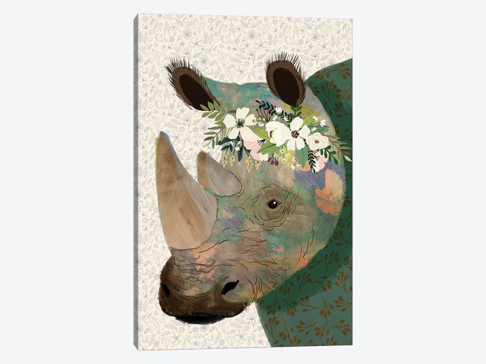 Rhino by Mia Charro 1-piece Art Print