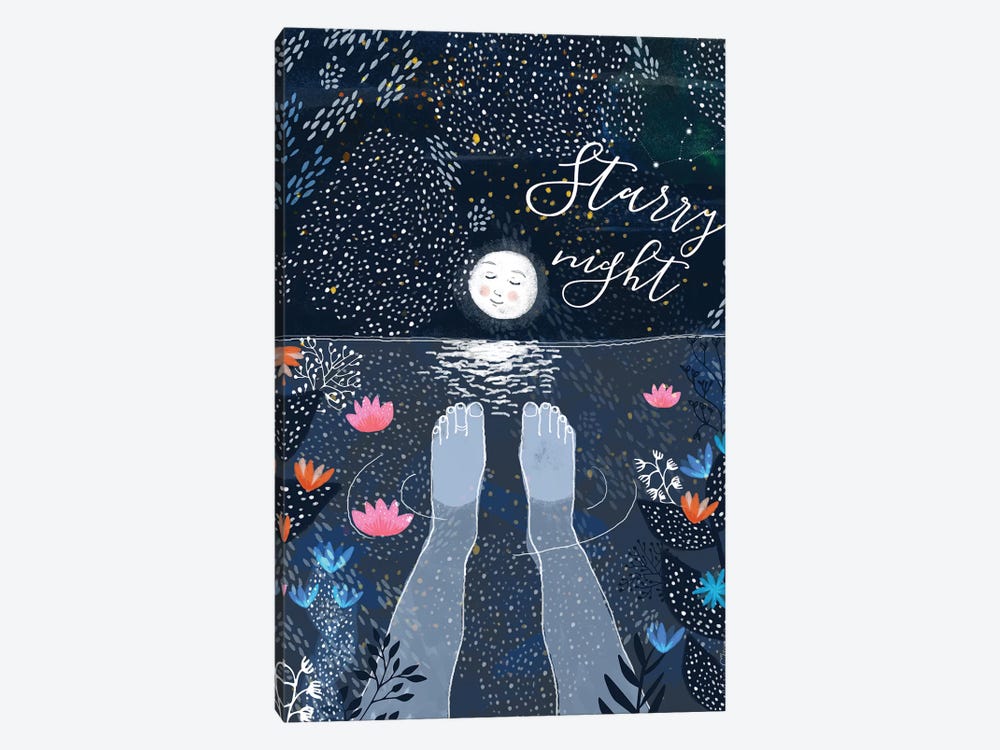 Starry Night by Mia Charro 1-piece Canvas Art Print