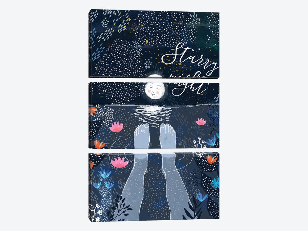 Starry Night by Mia Charro 3-piece Art Print