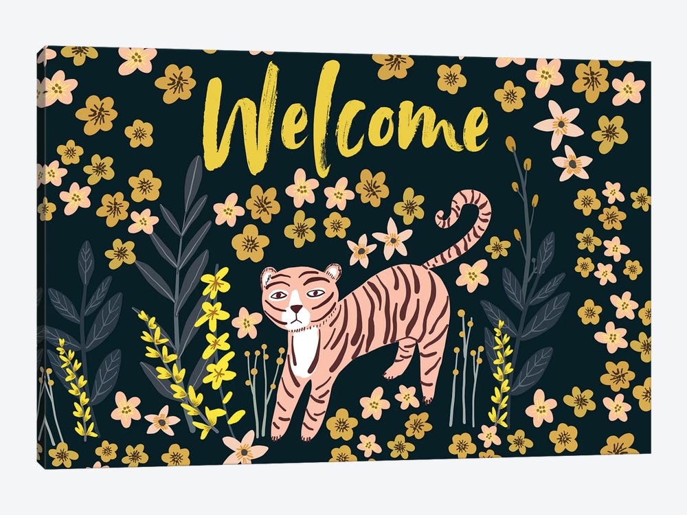 Tiger Welcome by Mia Charro 1-piece Art Print
