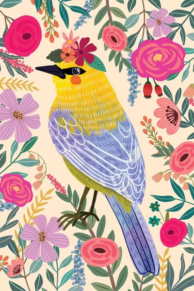 Warbler by Mia Charro framed wall art