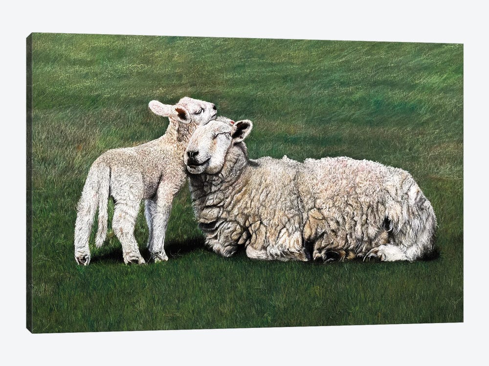 Sheeps II by Mikhail Vedernikov 1-piece Canvas Print