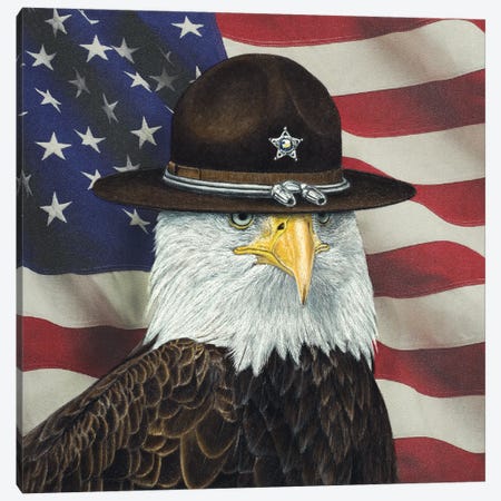 USA Sheriff Canvas Print #MIV169} by Mikhail Vedernikov Canvas Art