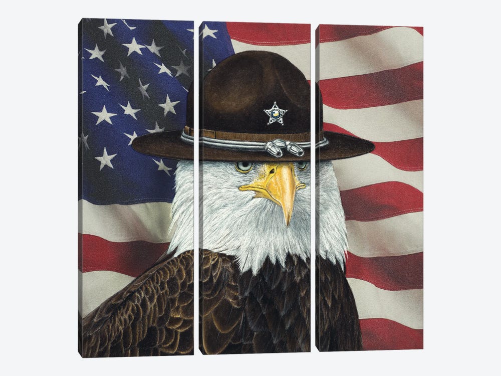 USA Sheriff by Mikhail Vedernikov 3-piece Art Print