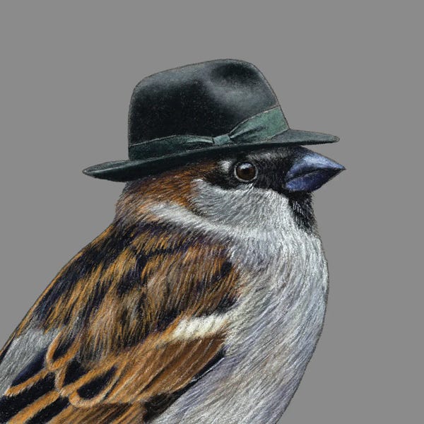 Office Humor: Tree Sparrow IV by Mikhail Vedernikov