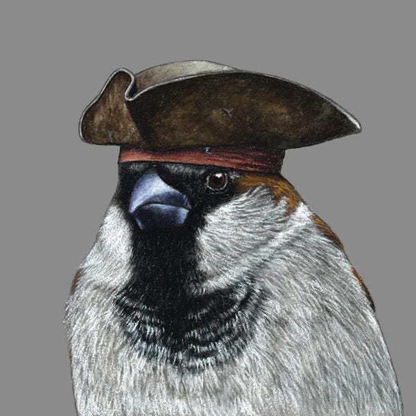 Office Humor: Tree Sparrow IX by Mikhail Vedernikov