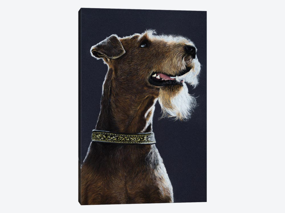 Airedale Terrier by Mikhail Vedernikov 1-piece Canvas Art Print