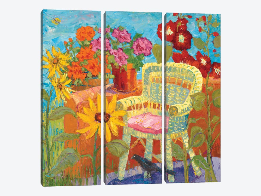 Paradise Of Summer by Michelle Chrisman 3-piece Canvas Wall Art