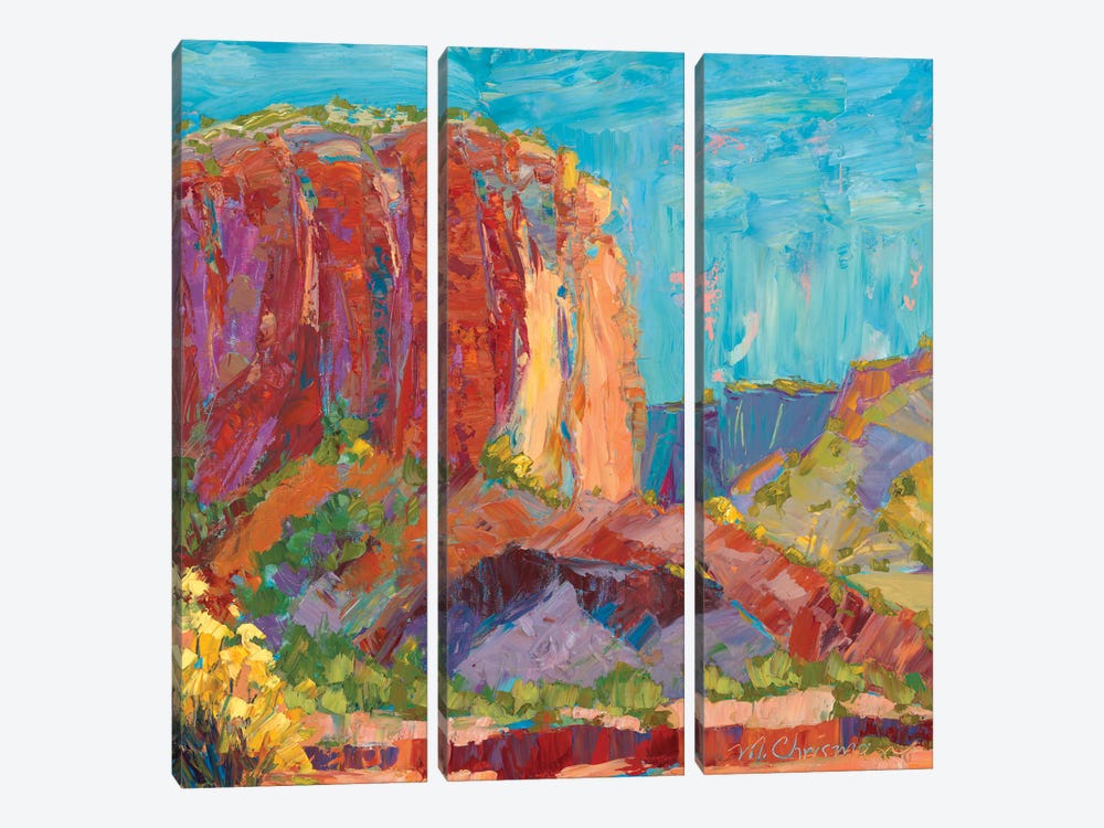 Sticcato Of Morning Light by Michelle Chrisman 3-piece Canvas Artwork