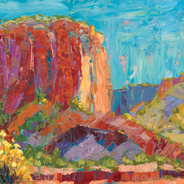 Palette Knife Prints: Sticcato Of Morning Light by Michelle Chrisman