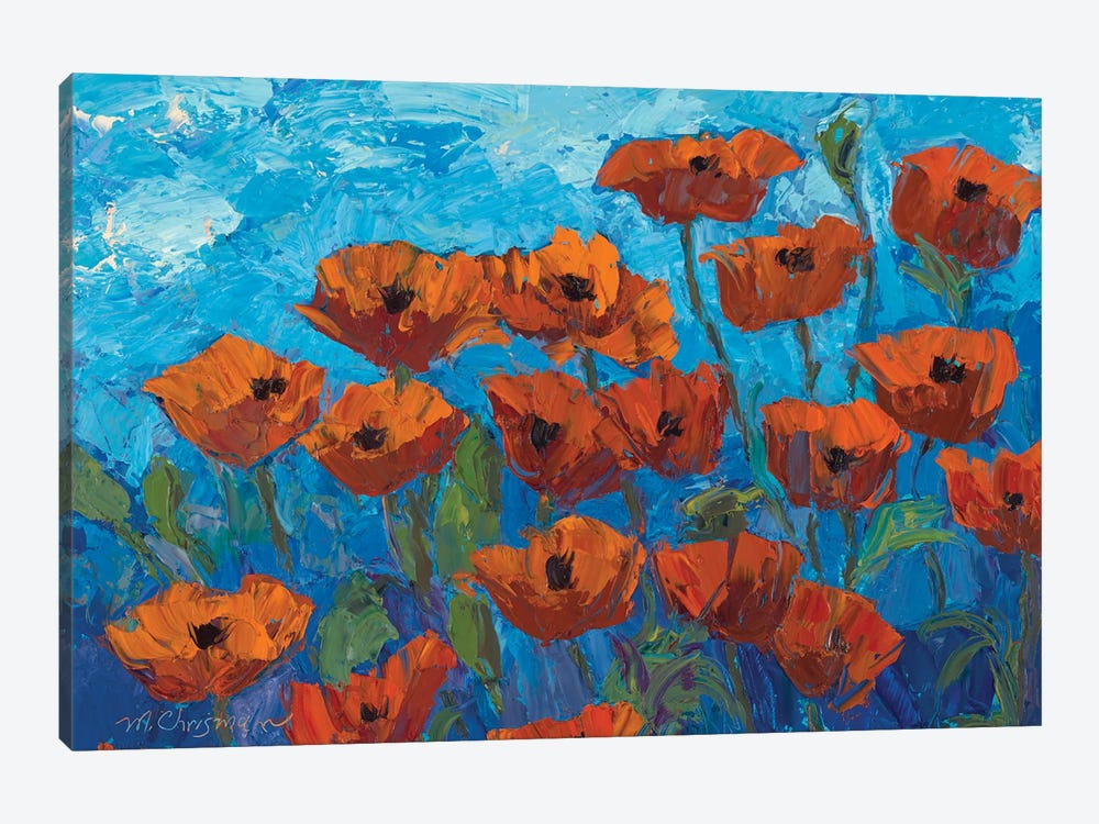 Summer Day Poppies by Michelle Chrisman 1-piece Canvas Print