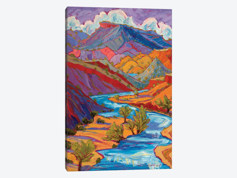 Summer Skys Over Rushing Rivers by Michelle Chrisman 1-piece Art Print