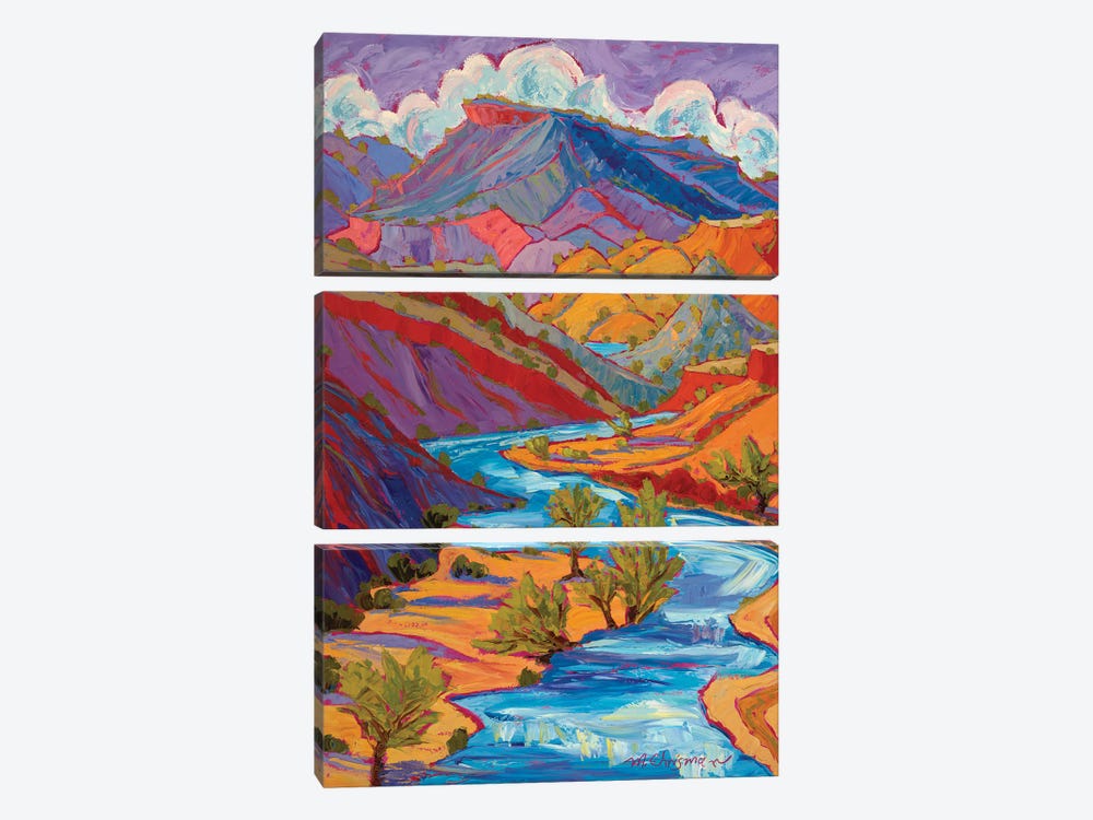 Summer Skys Over Rushing Rivers by Michelle Chrisman 3-piece Art Print