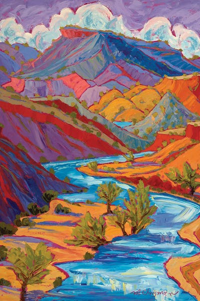 Violet: Summer Skys Over Rushing Rivers by Michelle Chrisman