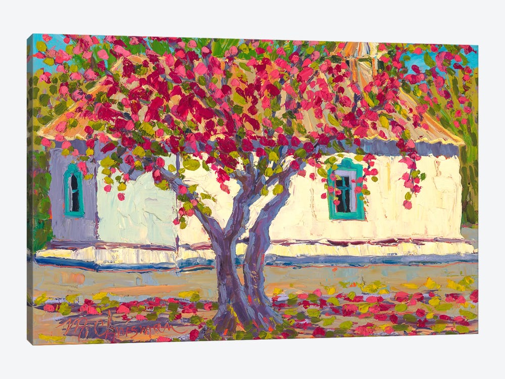 Apple Blossoms at Santa Cruz Chapel by Michelle Chrisman 1-piece Canvas Artwork