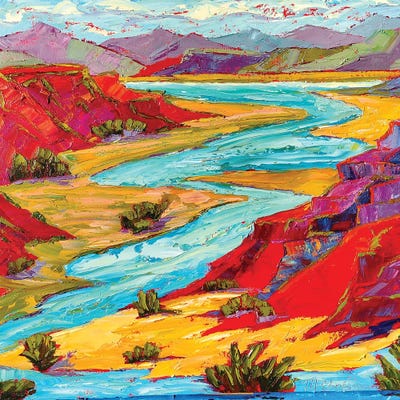 Wood Art Prints: Piedre Lumbra Valley by Michelle Chrisman