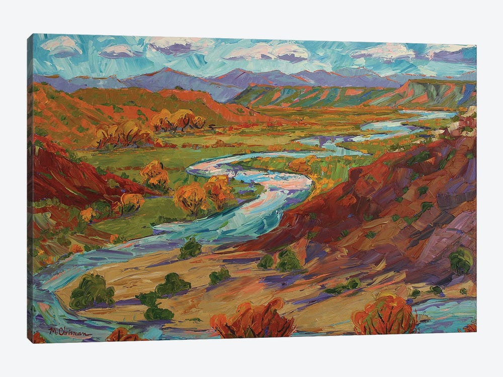Autumn On The Chama by Michelle Chrisman 1-piece Canvas Art